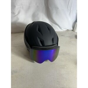 Odoland Ski Helmet and Goggles Set  Snowboard Helmet Goggles Black Size Small